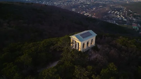Drone Shot of ancient tempel 動画素材 303780733