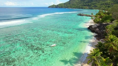 Drone shot of anse forbans Stock Footage 166662768