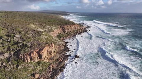 Drone shot of Australia Coast,cliffs Stock Footage 308811005