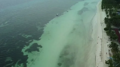 Drone shot beach strip dawn shot Vidéo 190836841