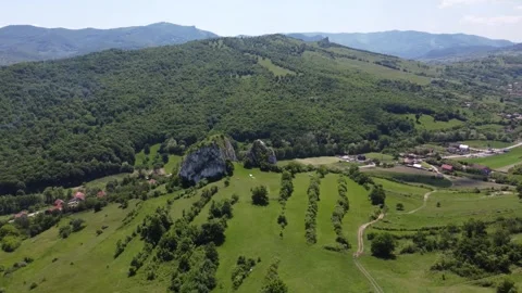 Drone Shot Beautiful Rocks Video stock 282875623