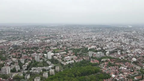 Drone shot of Belgrade Stock-Footage 153754824