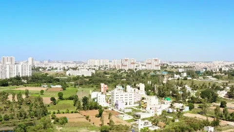 Drone shot of Bengaluru Stock Footage 226427642