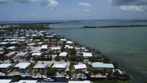 Drone shot of Big Pine Key Florida eight Stock Footage 343963811