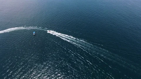 Drone shot of boats Video stock 78519717