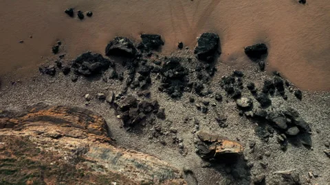 Drone shot at Brean Down Vidéo 308416921