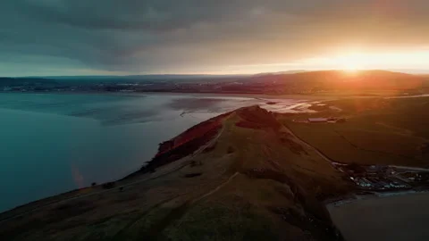 Drone shot at Brean Down Vidéo 308422106