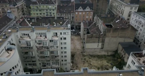 Drone shot of Budapest, Hungary Stock Footage 140601812