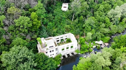 Drone shot Buk Canyon Stock Footage 200933055
