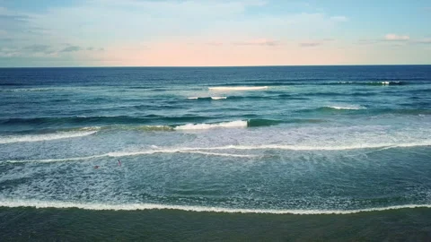 Drone Shot of Byron Cape Lighthouse and Tallow Beach, Byron Bay, New South Wales Stock Footage 294635037