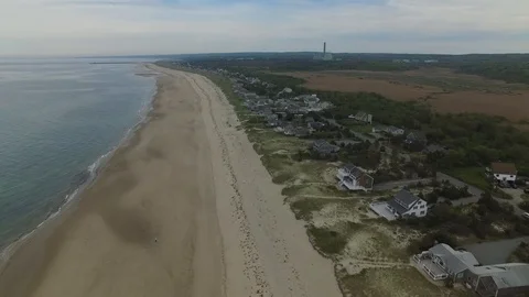 Drone shot of Cape Cod 스톡 동영상 125775929
