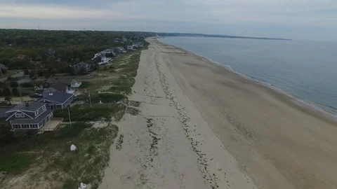 Drone shot of Cape Cod 스톡 동영상 125775969