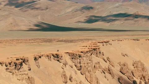 Drone shot capturing a motorcycle journey through the majestic canyon of More 動画素材 310898761