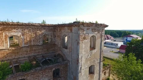 Drone shot of Catholic Temple Visits Stock-Footage 117971666