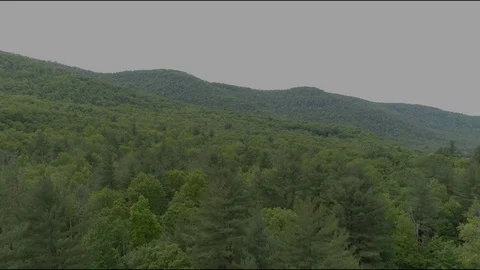 Drone shot of Catskill mountains Stock Footage 90907843