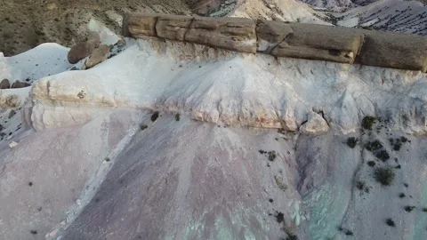 Drone Shot of Cerro de los 7 Colores in Uspallata Mendoza, Argentina Stock Footage 328439886
