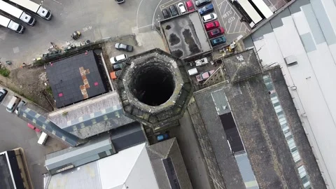 Drone Shot Of Chimney 库存影片 235184242