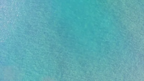 Drone shot of clear blue ocean in Florida Stock Footage 84224583