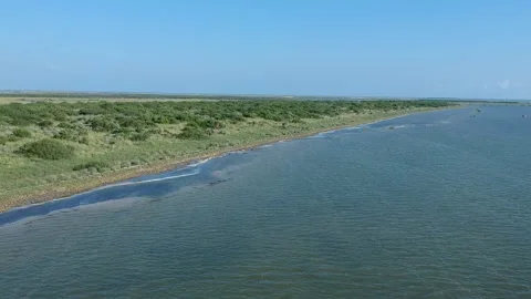 Drone shot of the coast Video stock 143008411