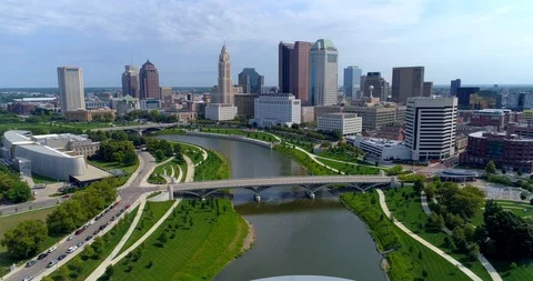 Columbus Drone Stock Footage ~ Royalty Free Stock Videos | Pond5