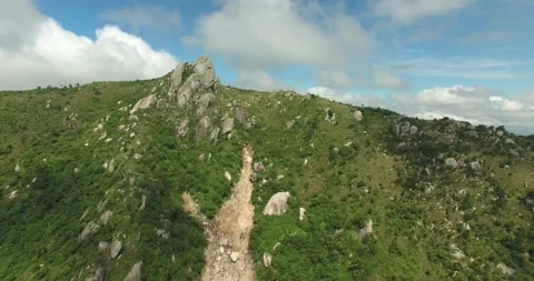 Drone shot of damage caused by mudslide in Blantyre, Malawi-Cyclone Freddy Video stock 245982183