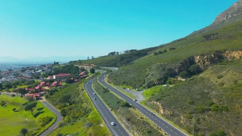 Drone shot of Devil’s Peak 動画素材 344030323