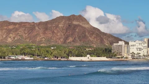 Drone Shot of Diamondhead State Monument 動画素材 247917571