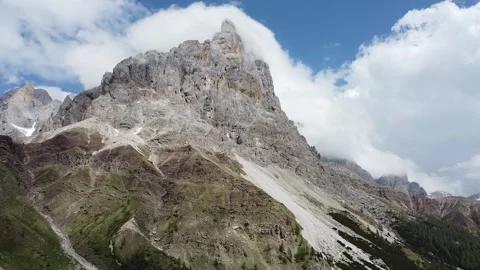 Drone shot of Dolomites Stock Footage 209151465