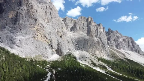 Drone shot of Dolomites Stock Footage 209151484