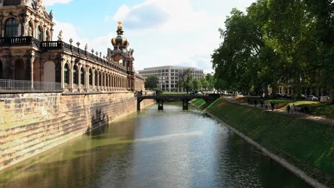 Drone shot Dresden Stock Footage 170269445