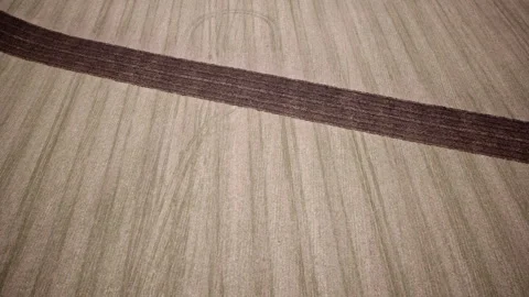 Drone shot drifting above massive rural fields near Peoria 動画素材 328779076