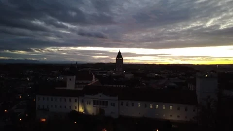 Drone shot of enns Stock Footage 320446859