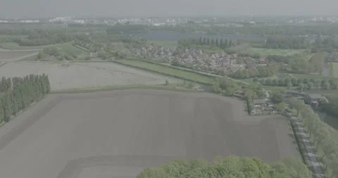 Drone shot of fileds Stock Footage 265100549