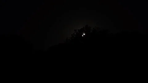 Drone shot filming the solar eclipse over a park in Romford, England Stock Footage 343835921