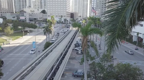 Drone Shot Of Financial District Stock Footage 104505700
