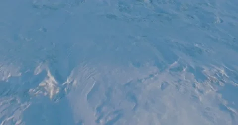 Drone Shot Flying Over Ice and Snow To Reveal 169 Bridge Champlin Minnesota Video stock 228894403