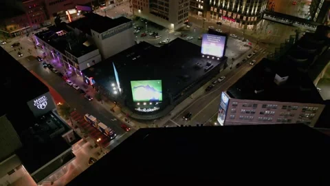 Drone Shot Flying Over Ledge Towards First Avenue Night Club In Minneapolis Stock Footage 225604400