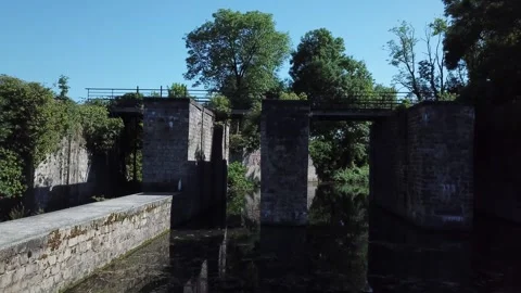 Drone shot fortifications Stock Footage 255845590
