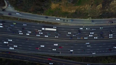 Drone Shot of Freeway Video stock 72527065