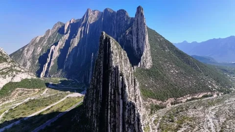Drone Shot In front of Mountains HD Video stock 259681834