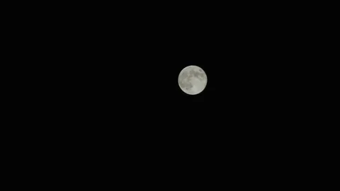 Drone Shot of Full Moon Видео 338401114