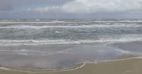 Drone shot of a guy kiting in Amsterdam, Netherlands, flip Video stock 71835488