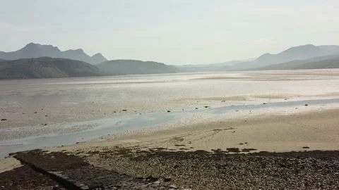 Drone shot of Hazy mountains Stock Footage 171579347