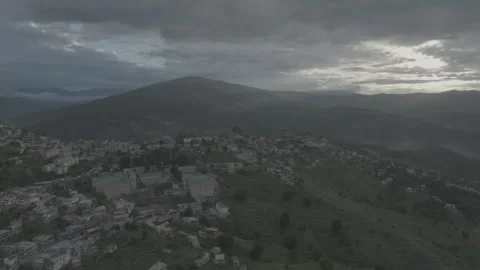 Drone Shot of the Hill Station Stock Footage 247616077