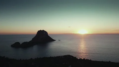 Drone Shot Ibiza Stock Footage 308417323