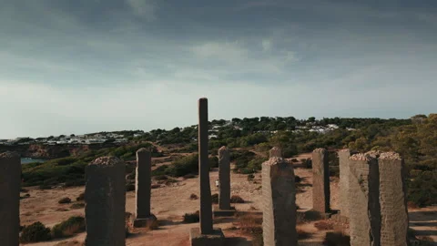 Drone shot in Ibiza Stock Footage 308417346
