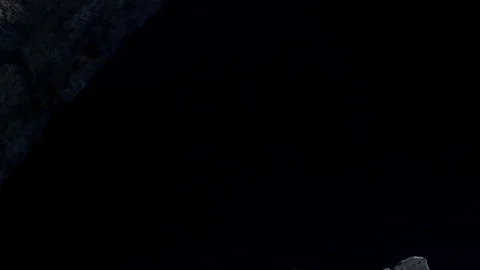 Drone Shot of Ice on a Lake Stock Footage 126913864