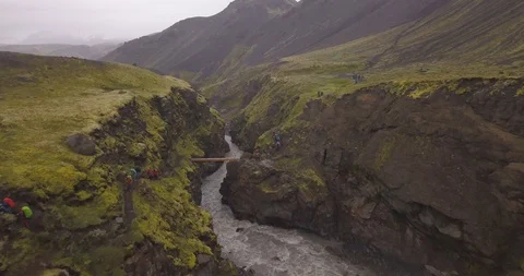Drone shot in Iceland Stock Footage