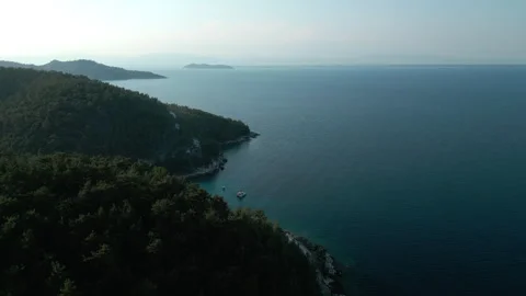 Drone shot on islad Video stock 280119816