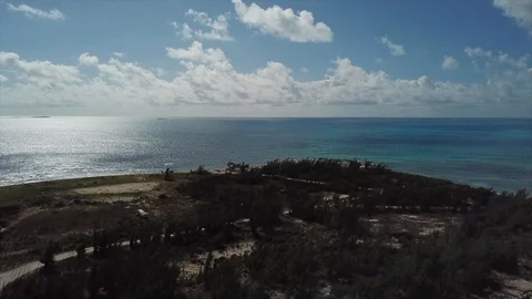 Drone shot Island Beach Stock Footage 102798606
